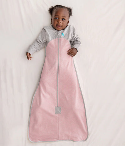Love To Dream Organic Cotton Fleece Sleep Bag Long Sleeve 1.0 TOG - Rose