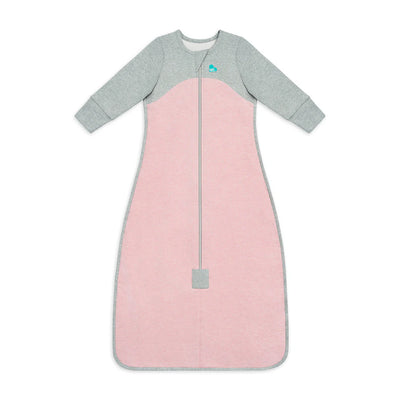 Love To Dream Organic Cotton Fleece Sleep Bag Long Sleeve 1.0 TOG - Rose