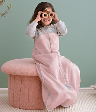 Love To Dream Organic Cotton Fleece Sleep Bag Long Sleeve 1.0 TOG - Rose