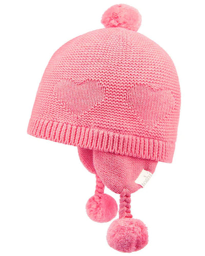 Toshi Organic Earmuff Heart - Fuschia