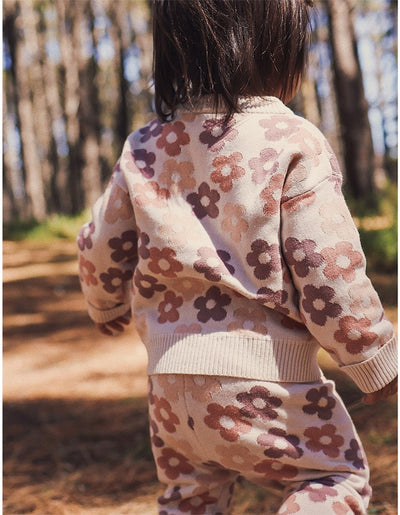 Kynd Baby Organic Jacquard Knit Jumper - Blooming