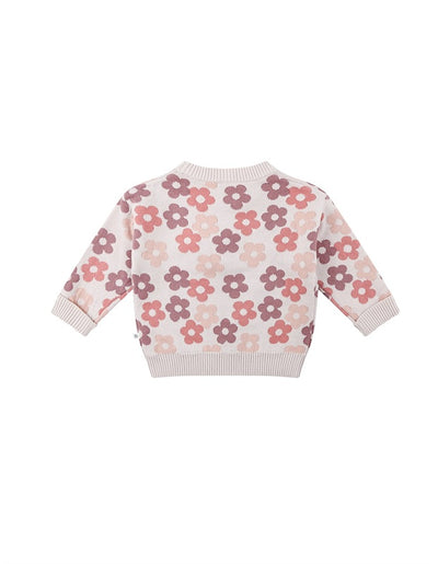 Kynd Baby Organic Jacquard Knit Jumper - Blooming