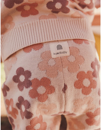 Kynd Baby Organic Jacquard Knit Pant - Blooming