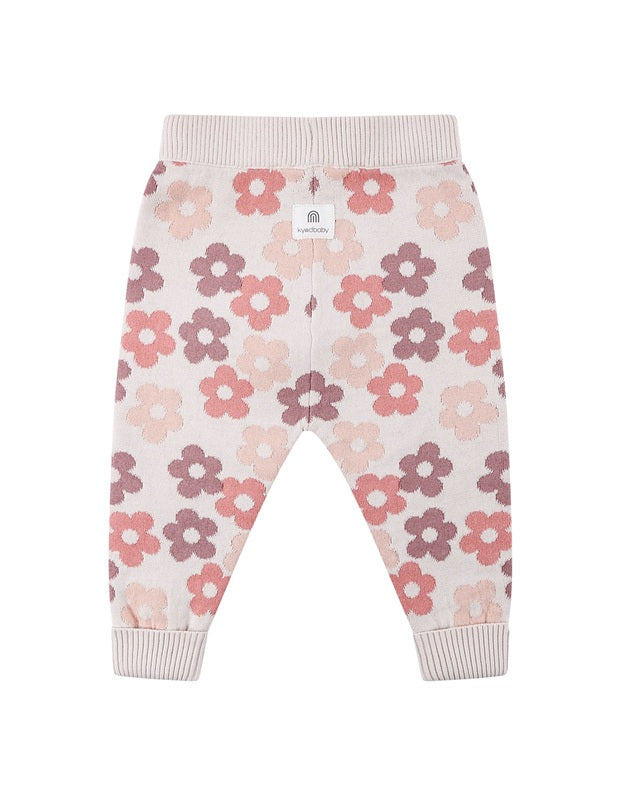 Kynd Baby Organic Jacquard Knit Pant - Blooming