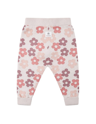 Kynd Baby Organic Jacquard Knit Pant - Blooming
