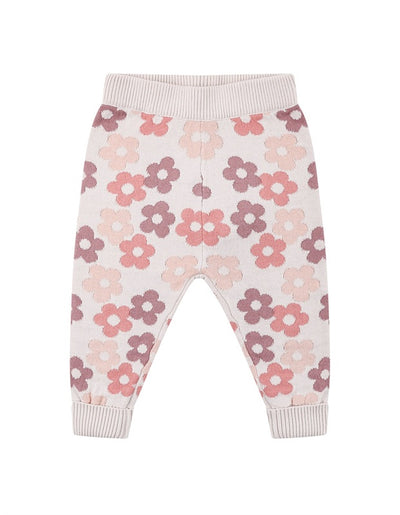 Kynd Baby Organic Jacquard Knit Pant - Blooming