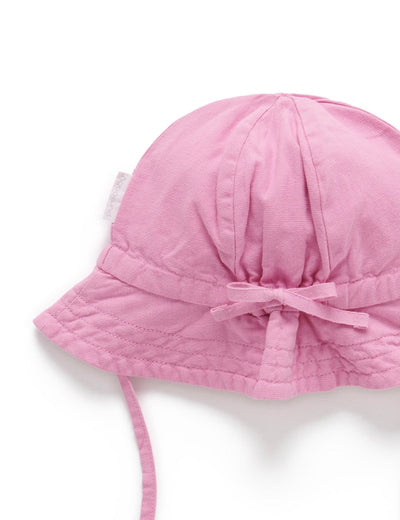 Purebaby Linen Blend Sun Hat - Fig
