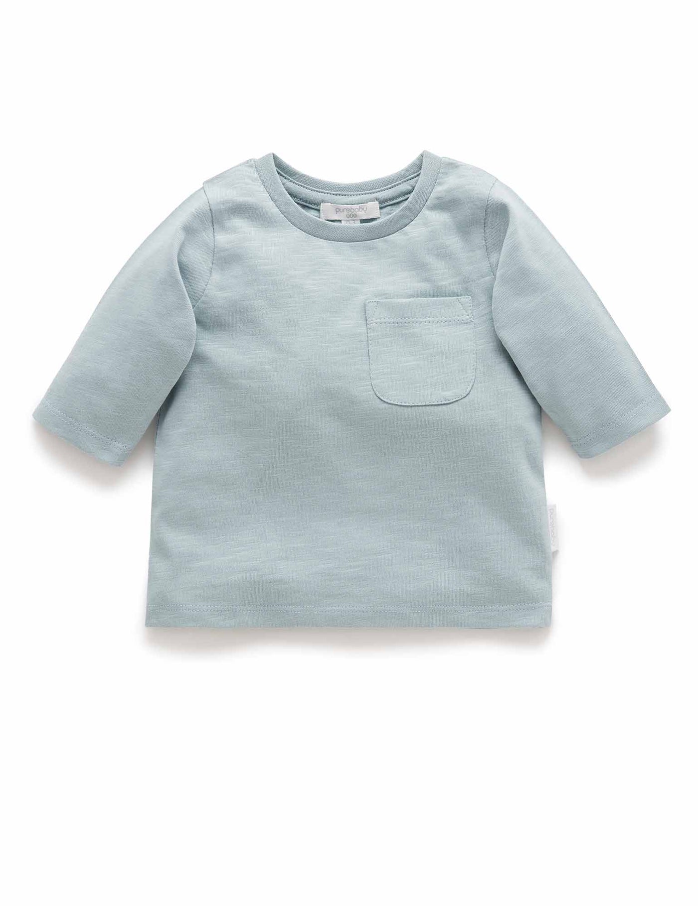 Purebaby Basic Long Sleeve Tee - Fennel