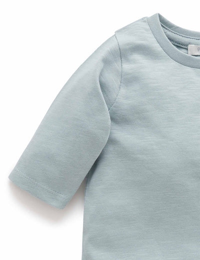 Purebaby Basic Long Sleeve Tee - Fennel