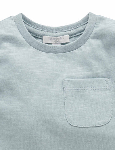 Purebaby Basic Long Sleeve Tee - Fennel
