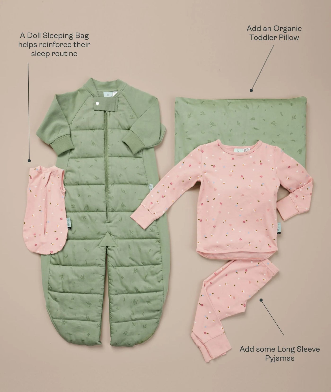 ergoPouch Australia Sleep Suit Bag 2.5 TOG - Daisies