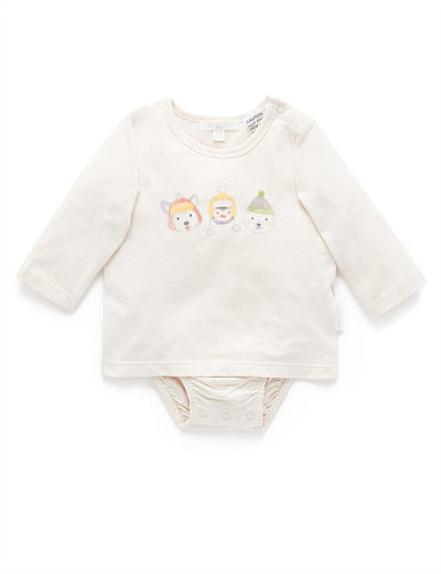 Purebaby Arctic Bodysuit - Cloud