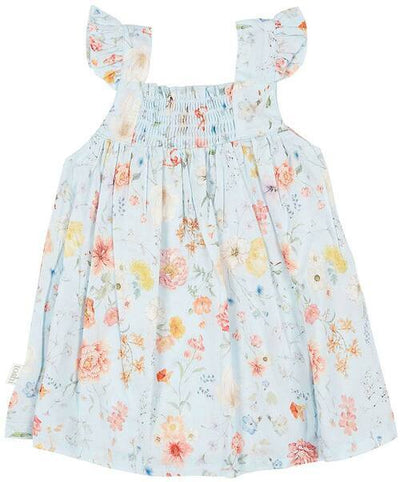Toshi Baby Dress Secret Garden - Sky