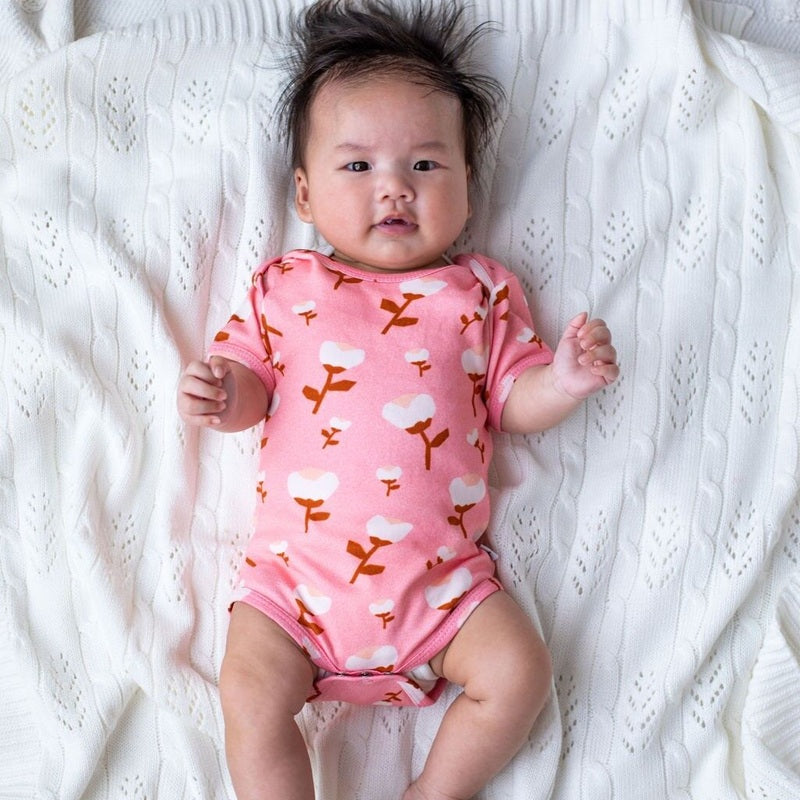 Emotion & Kids Short Sleeve Bodysuit - Paper Cut Blossom