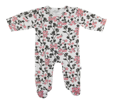 Emotion & Kids Zip & Feet Outfit - Messy Wild Flowers