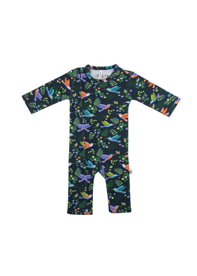 Emotion & Kids Organic Long Leg Romper - Hummingbirds