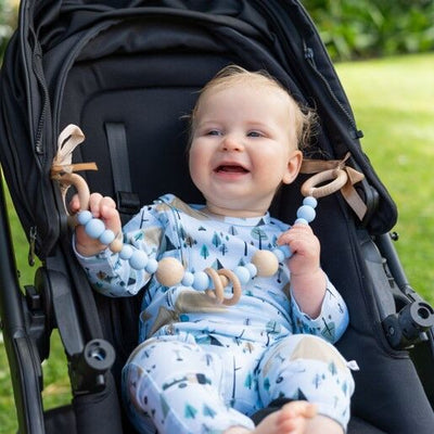 Emotion & Kids Organic Cotton Long Leg Romper - Retro Camping