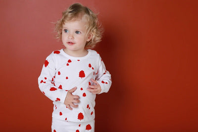 Texas Oak Parker Long Sleeve Top - Red Oak Print