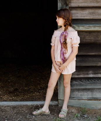 Peggy Ziggy Top - Rose Stripe