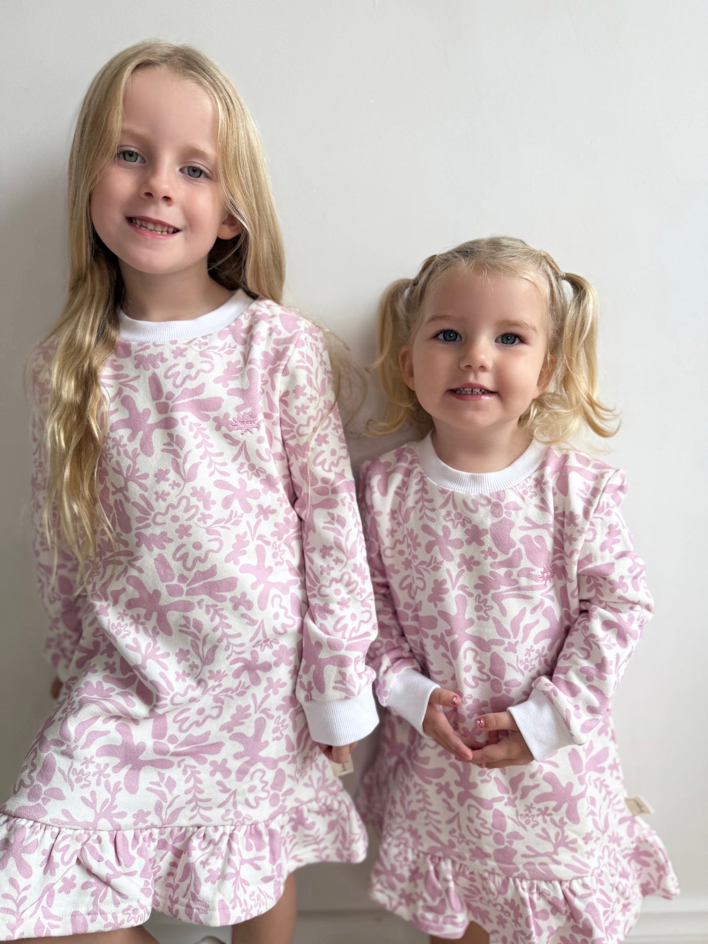 Kapow Kids Lavender Fleece Drop Waist Dress