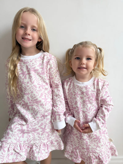 Kapow Kids Lavender Fleece Drop Waist Dress