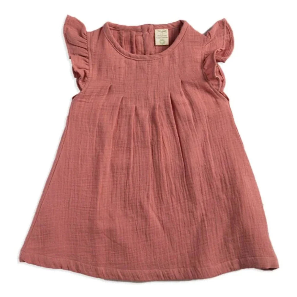 Tiny Twig Angel Dress - Rose Gold Crinkle