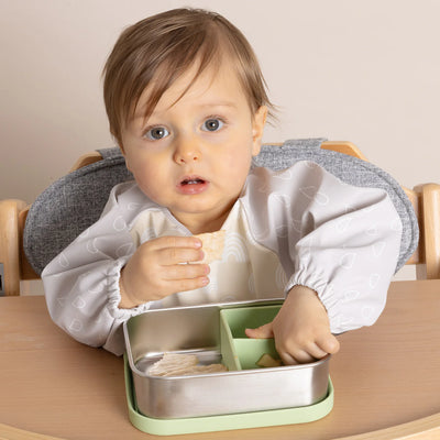 Plum Stainless-steel Bento Snack Box - Olive