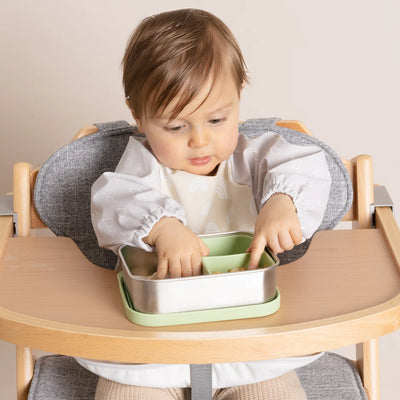 Plum Stainless-steel Bento Snack Box - Olive
