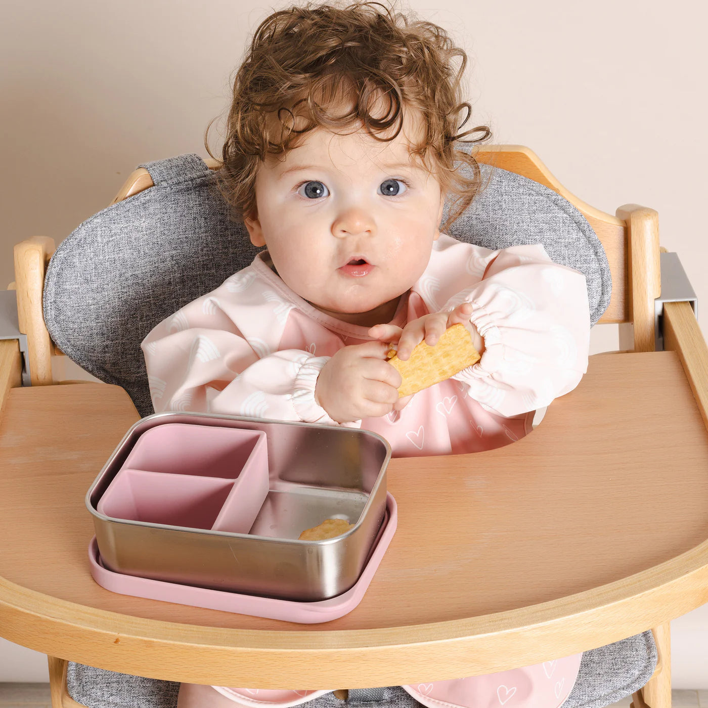 Plum Stainless-steel Bento Snack Box - Dusty Berry