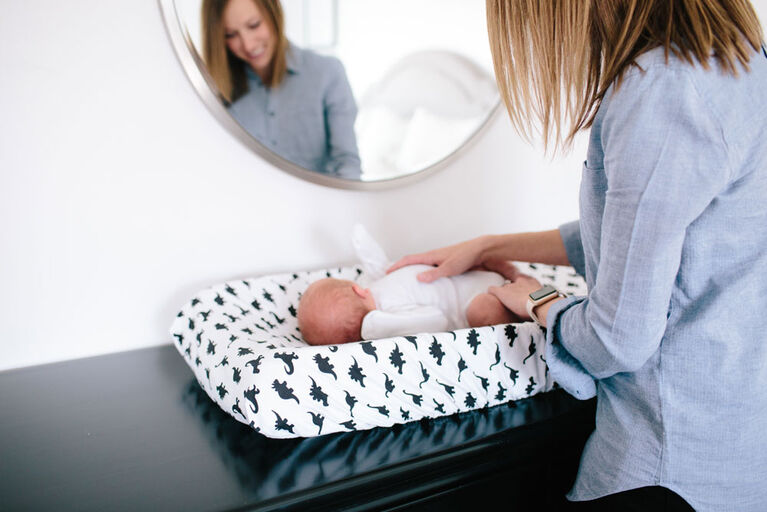 Copper Pearl Premium Knit Diaper Changing Pad Cover - Wild