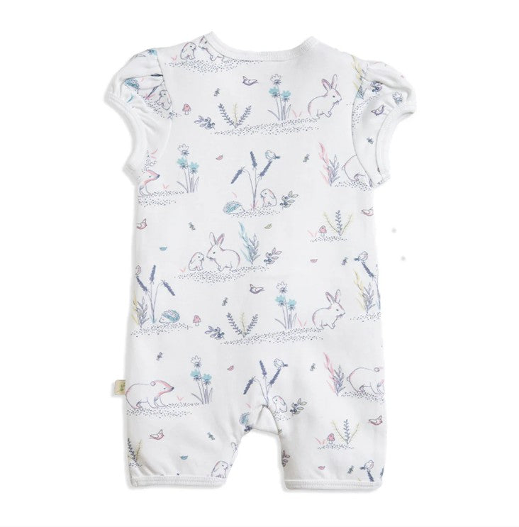 Tiny Twig Puff Sleeve Zipsuit - Hibernation