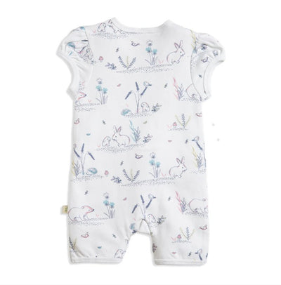 Tiny Twig Puff Sleeve Zipsuit - Hibernation