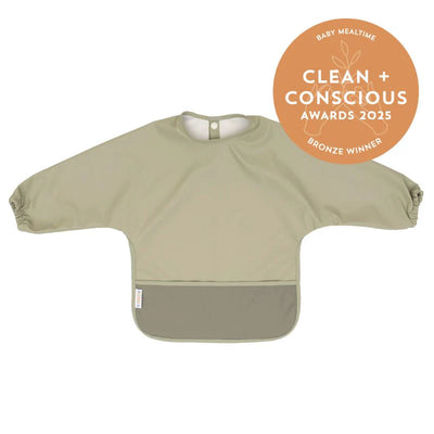 All 4 Ella Recycled long sleeve bib - Light Sage
