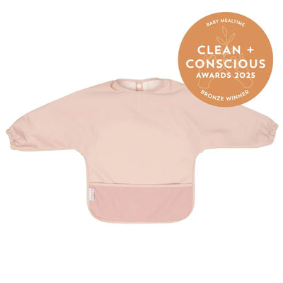 All 4 Ella Recycled long sleeve bib - Light Pink