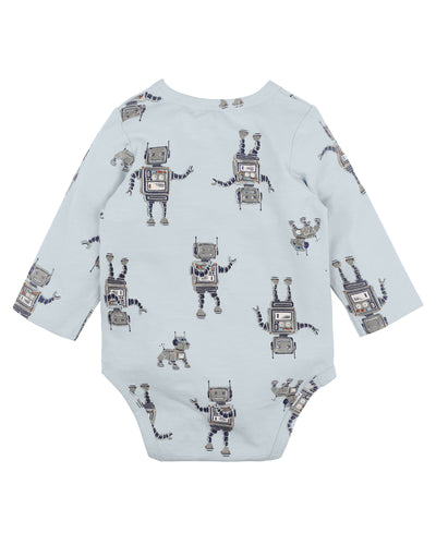 Fox & Finch Roboto Print Long Sleeve Bodysuit