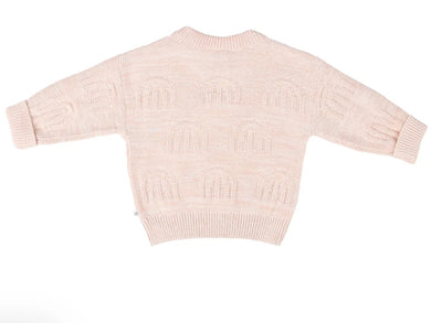 Kynd Baby Rainbow Decorative Knit Jumper - Pearl Rainbow