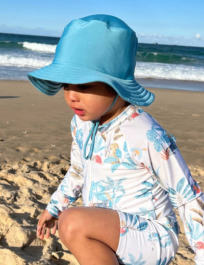 Purebaby Boys Broad Brim Hat - Mangrove