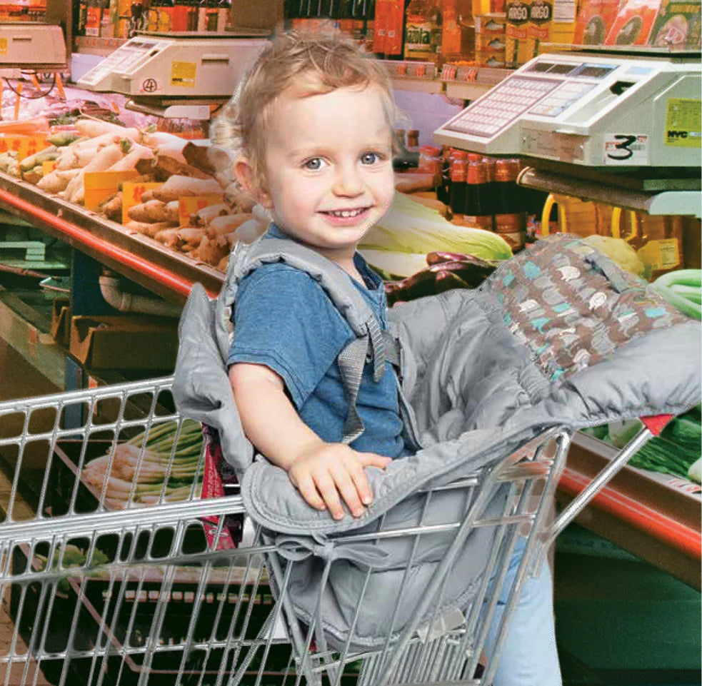 Playette Shopping Trolley and High Chair Cover Elephant