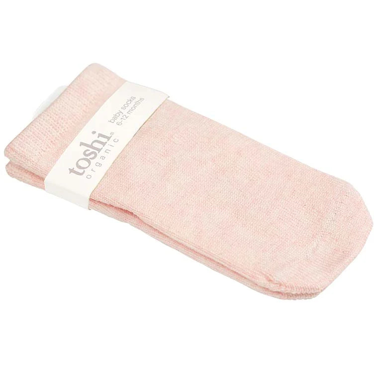 Toshi Organic Baby Socks Dreamtime - Peony