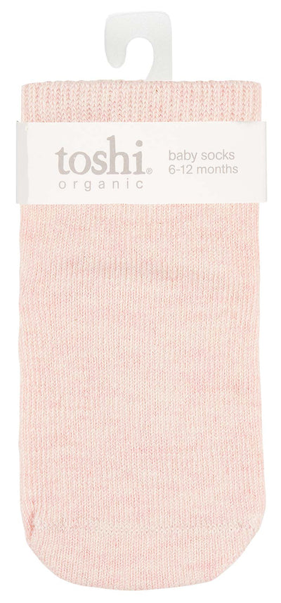 Toshi Organic Baby Socks Dreamtime - Peony
