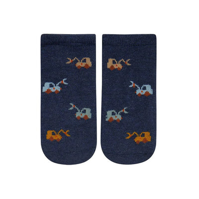 Toshi Organic Socks Ankle Jacquard - Earthmover