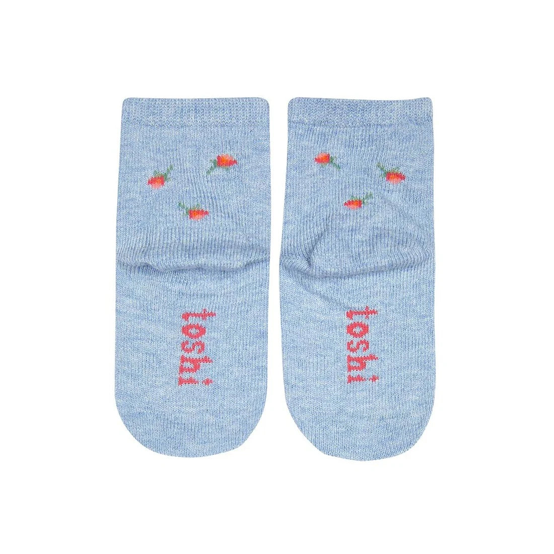 Toshi Organic Socks Ankle Jacquard - Skyla