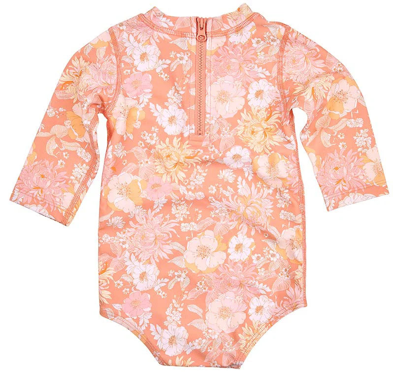 Toshi Swim Onesie Long Sleeve - Tea Rose