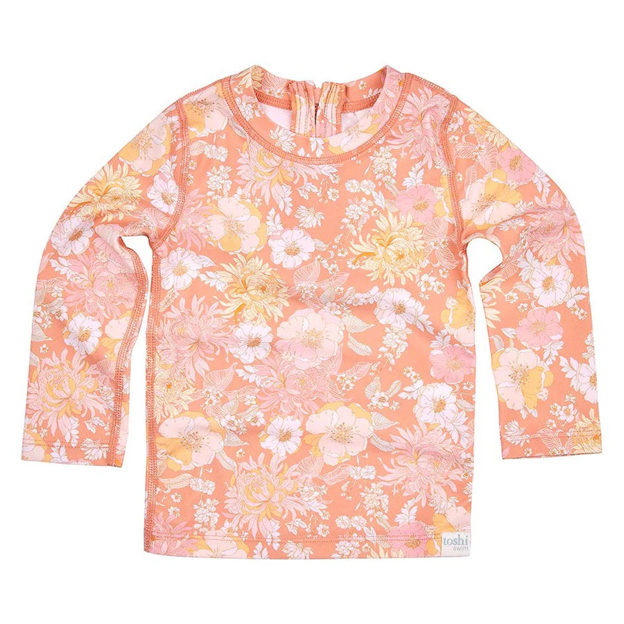 Toshi Swim Rashie Long Sleeve - Tea Rose
