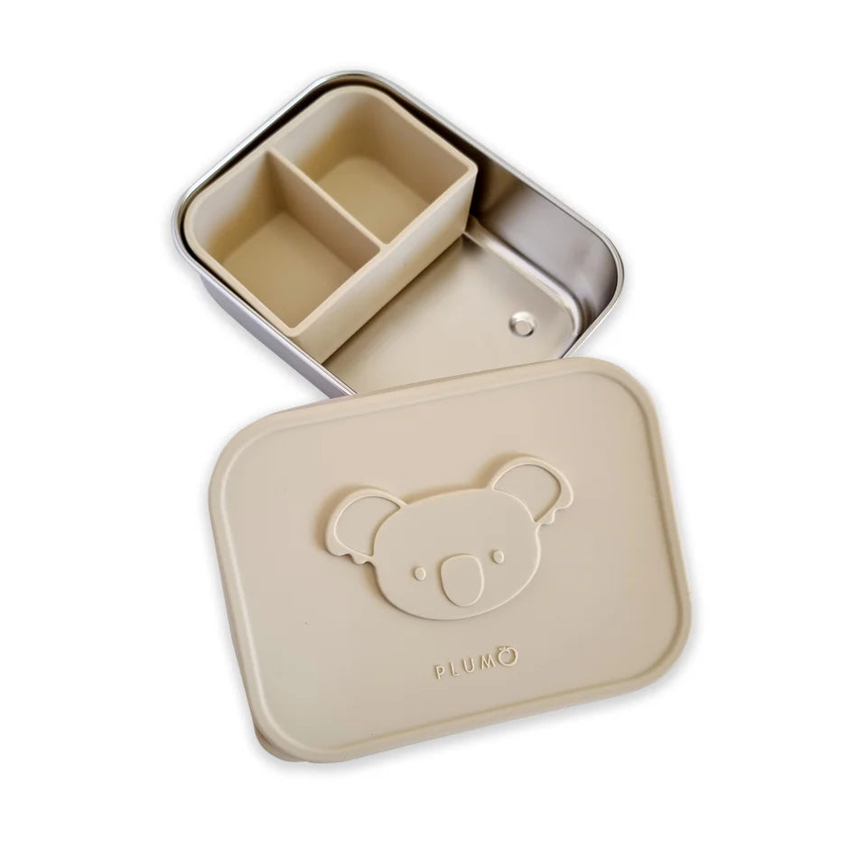Plum Stainless-steel Bento Snack Box - Sand