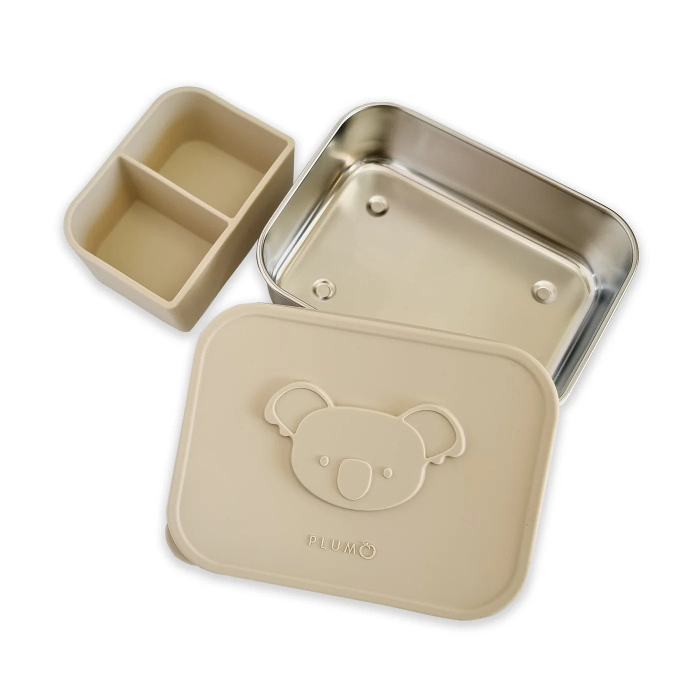 Plum Stainless-steel Bento Snack Box - Sand