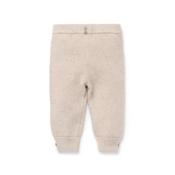 Aster & Oak Sand Fleck Knit Pants - Sand
