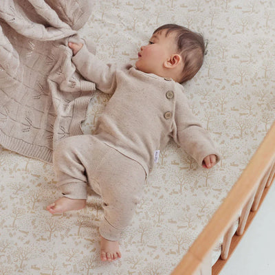 Aster & Oak Sand Fleck Knit Pants - Sand