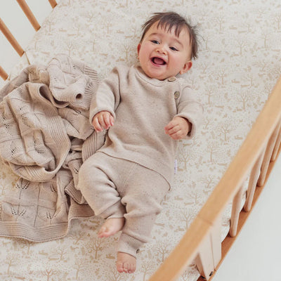 Aster & Oak Sand Fleck Knit Pants - Sand