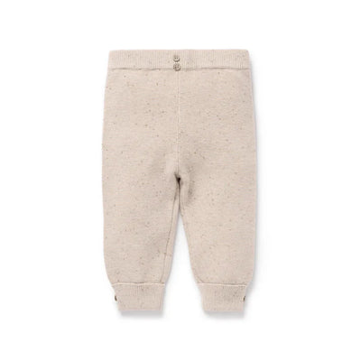 Aster & Oak Sand Fleck Knit Pants - Sand